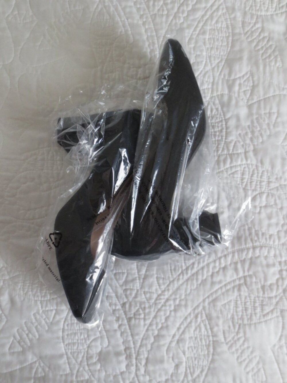 Classic Round Toe Black Suede Chunky Block Squared Heels - Picture 11 of 11